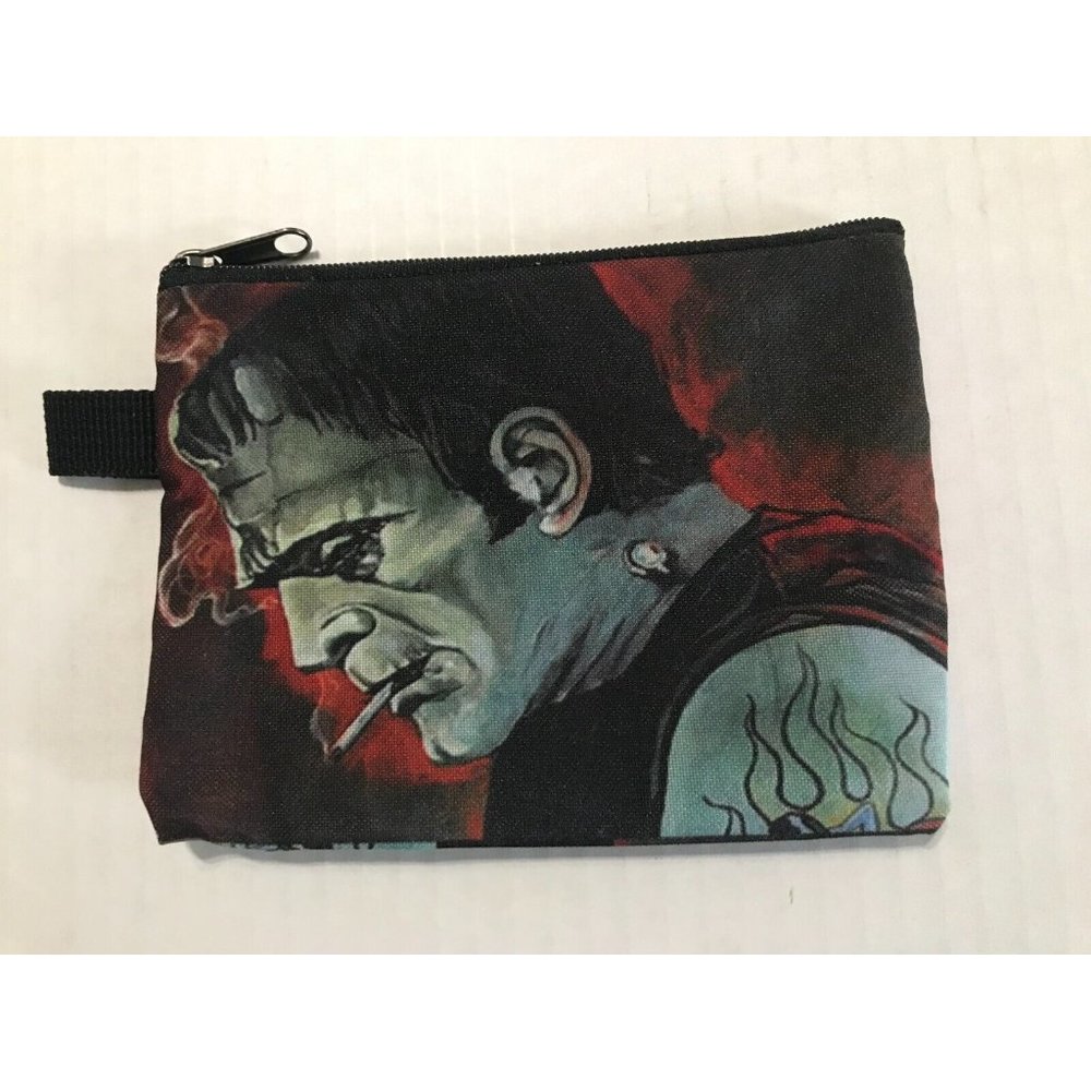 Gothic Frankenstein Monster Change Purse Makeup Bag Universal Monsters - Picture 2 of 6